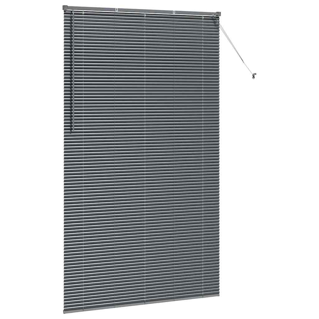 Window Blind with Curtains Manual Dark grey Aluminium
